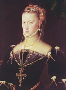 Aartshertogin Maria van Oostenrijk, 1551 (detail)